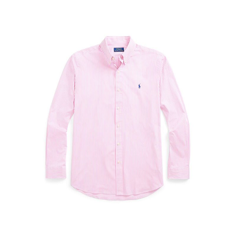 Polo Ralph Lauren Custom Fit Striped Stretch Poplin Shirt image number 2